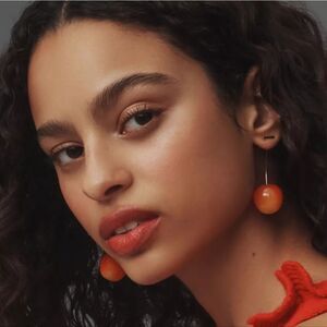 Anthroplogie Ombre Fresh Cherry Drop Earrings | NWOT